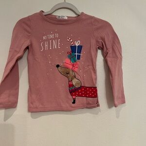 H&M girls light pink sweater